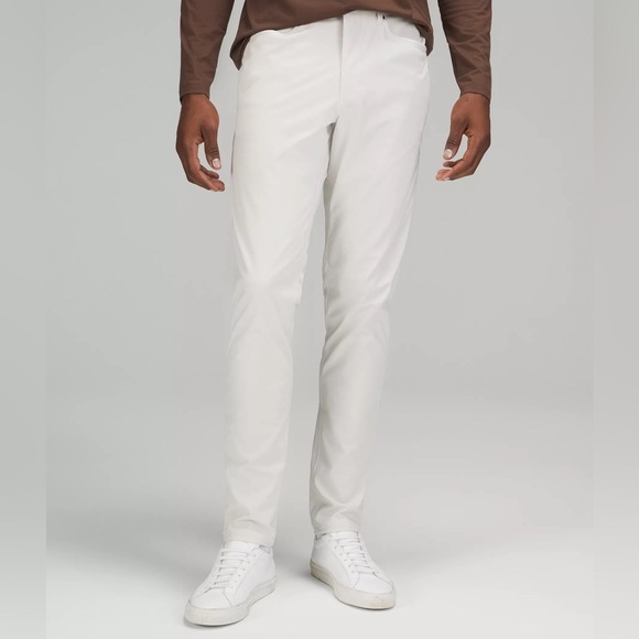 Lululemon ABC Slim-Fit 5 Pocket Warpstreme Pant, Size 28x 34”L, Bone, NWT - Picture 3 of 15